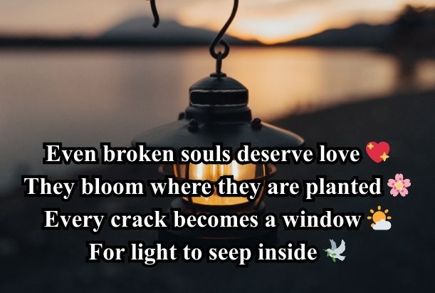 soft quotes for broken souls in english